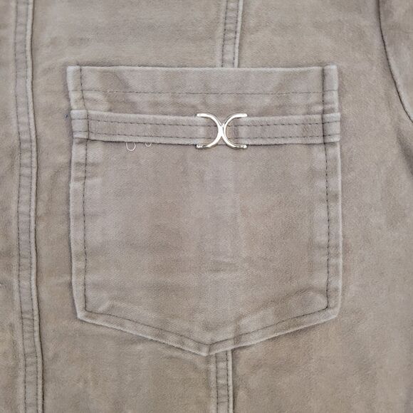 Vintage 70s MOD Hippie Jacket Womens Large 22x26 Beige - Picture 11 of 13